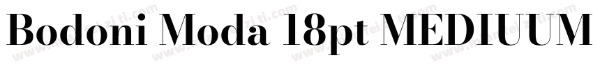 Bodoni Moda 18pt MEDIUUM字体转换